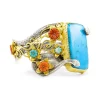 B-12630_22_350_2 Carolyn Tyler "Snake Flower" Cuff Bracelet