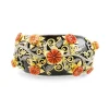 B-12830_26_660_2 Carolyn Tyler "Rundu Flower" Cuff Bracelet