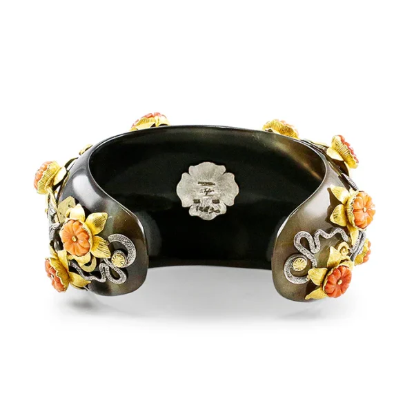 B-12830_26_660_aa757bc0-e271-41ab-8f31-dcdccae49ee4 Carolyn Tyler "Rundu Flower" Cuff Bracelet