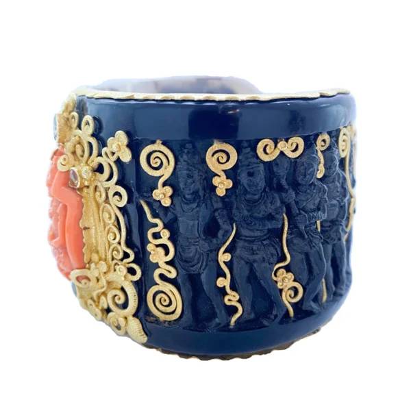B12754_SIDE Carolyn Tyler "Bagan" Cuff Bracelet