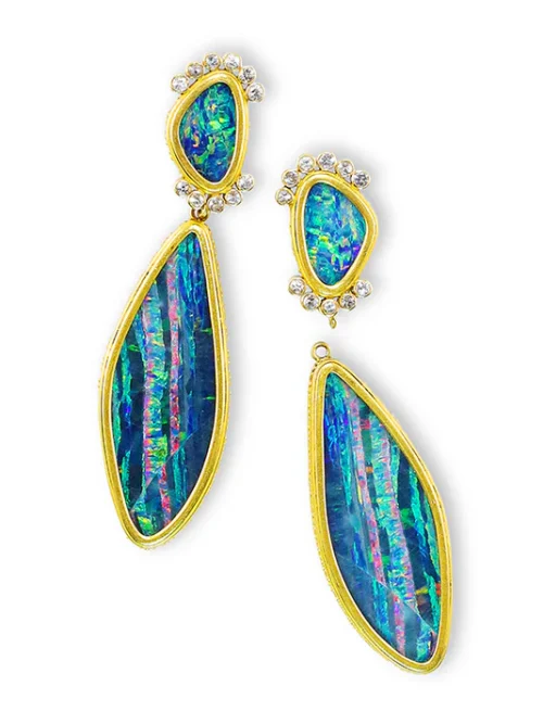 E-11953_21_600 Carolyn Tyler "Neela" Stud Dangle Earrings