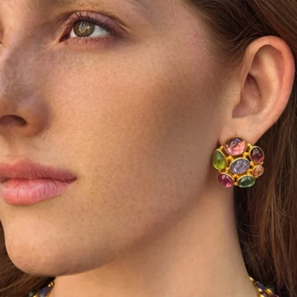 IMG_4628 Carolyn Tyler Provence Button Earrings