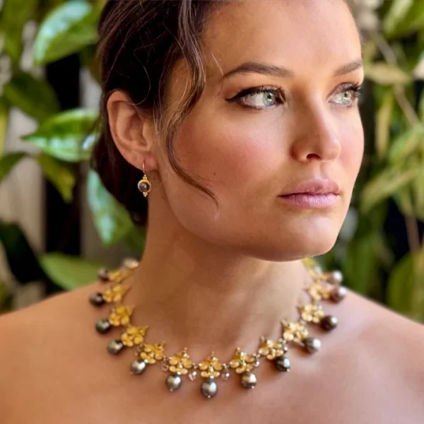 Carolyn Tyler "Fleur de Lys" Collar Necklace