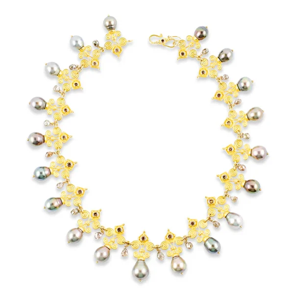 Carolyn Tyler "Fleur de Lys" Collar Necklace