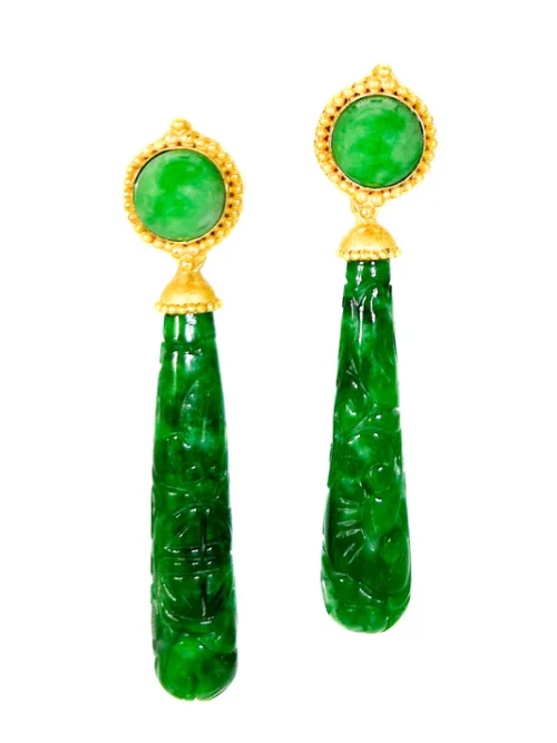 Carolyn Tyler "Xengdu" Stud Dangle Earrings