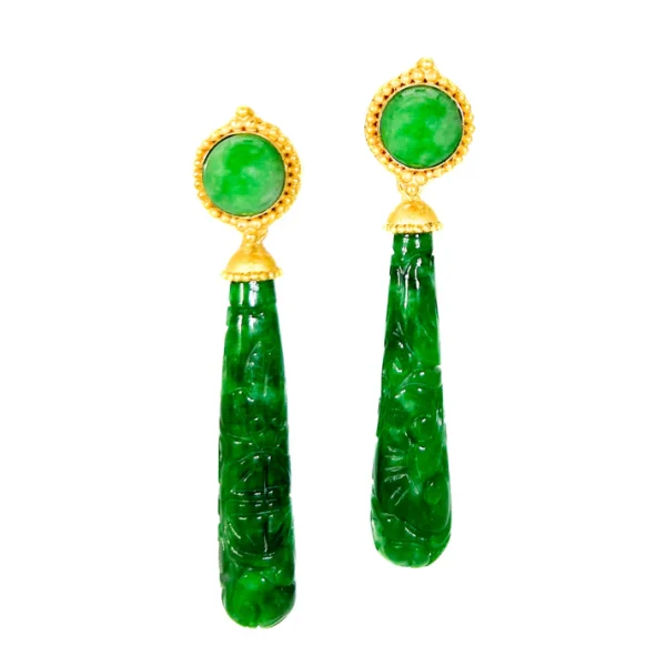 Carolyn Tyler "Xengdu" Stud Dangle Earrings