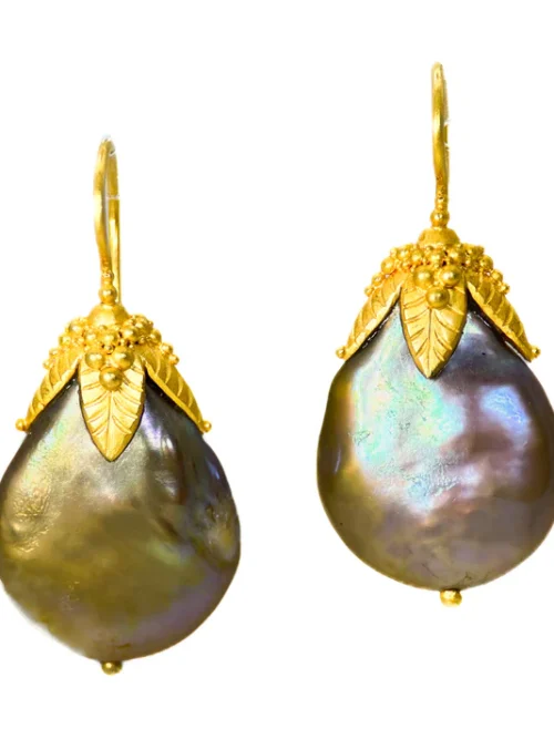 Carolyn Tyler "Four Leaf" Hook Earrings