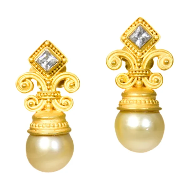 4C86DD01-21C1-4D45-8CED-F713DFA9EA60 Carolyn Tyler "Fleur de Lys" Earrings