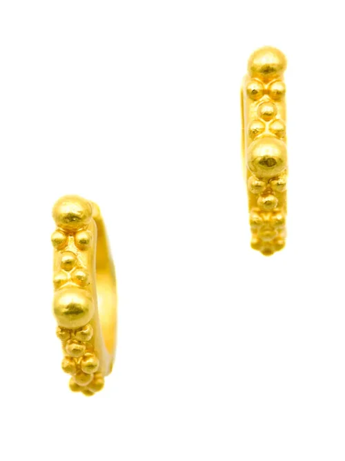 Carolyn Tyler "Angela" Huggie Hoop Earrings