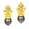 8C9A6178-AD95-4E03-B5EE-DA04556AC904 Carolyn Tyler "Fleur de Lys" Earrings