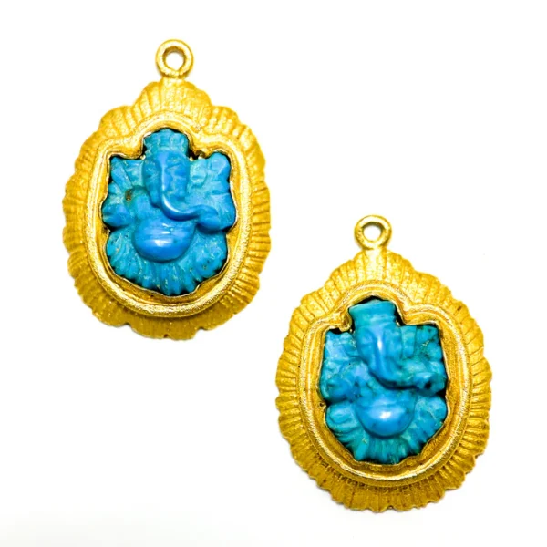 Carolyn Tyler "Etched Flame" Drops for Hook Earrings
