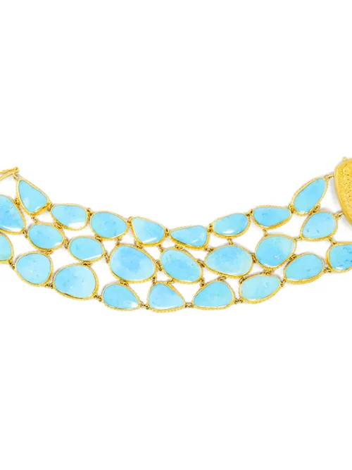 B-10959_22_150 Carolyn Tyler "Cielo Fishnet" Bracelet