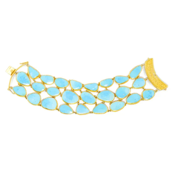 B-10959_22_150 Carolyn Tyler "Cielo Fishnet" Bracelet