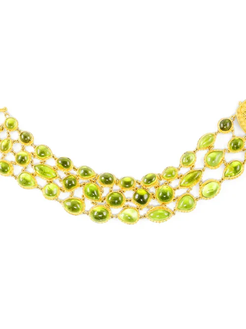 B-11431_17_300 Carolyn Tyler "Kafir Lime Fishnet" Bracelet