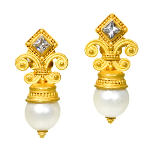 C0F27026-B40E-48DD-AD53-2FFEA96DA899 Carolyn Tyler "Fleur de Lys" Earrings