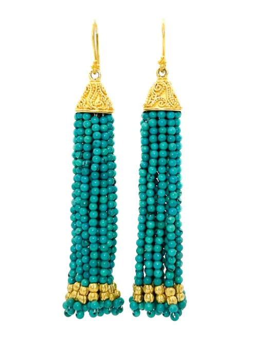 C71F7B90-AE95-43AF-9CFE-6C7554CB4795 Carolyn Tyler "Neptune Tassel" earrings