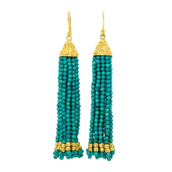 Carolyn Tyler "Neptune Tassel" earrings