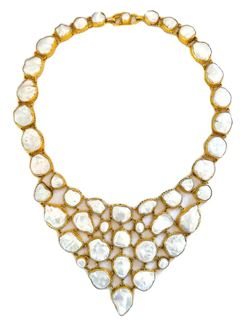 Carolyn Tyler "Luna Fishnet" Bib Necklace