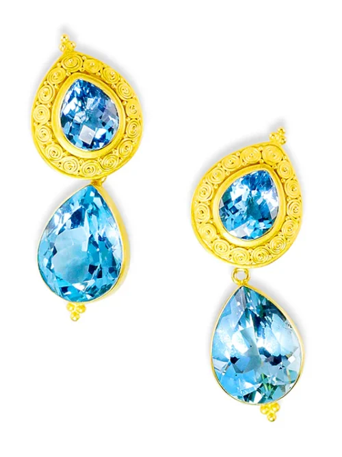 Carolyn Tyler "Susie Spiral" Stud Earrings