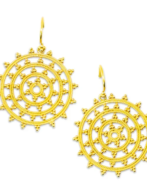 Carolyn Tyler "Dream Catcher" Hook Earrings