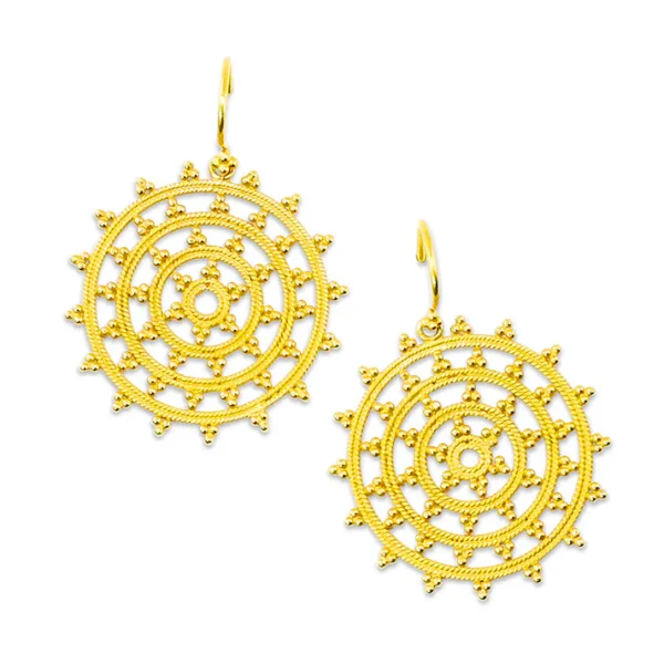 E-10572_3_250 Carolyn Tyler "Dream Catcher" Hook Earrings