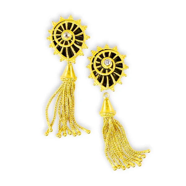 Carolyn Tyler "Ammonita" Button Earrings