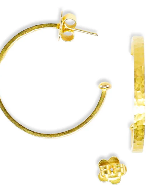 Carolyn Tyler "Hammered Hoop" Earrings