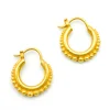 F29864D6-593E-4399-968E-143CC457ED23 Carolyn Tyler "Mini Jawan" Hoop Earrings