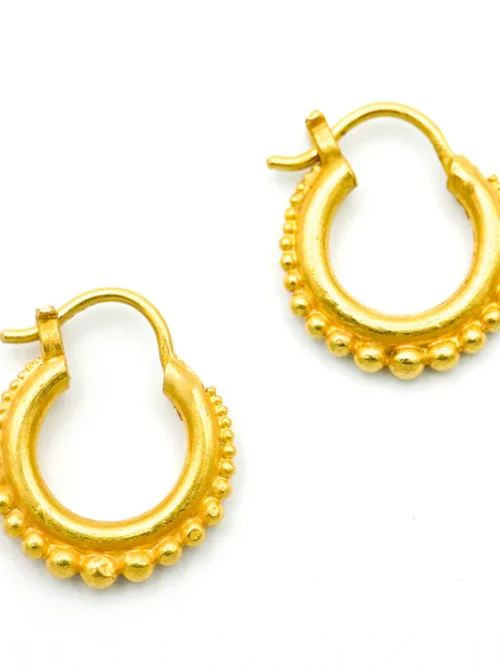 F29864D6-593E-4399-968E-143CC457ED23 Carolyn Tyler "Mini Jawan" Hoop Earrings