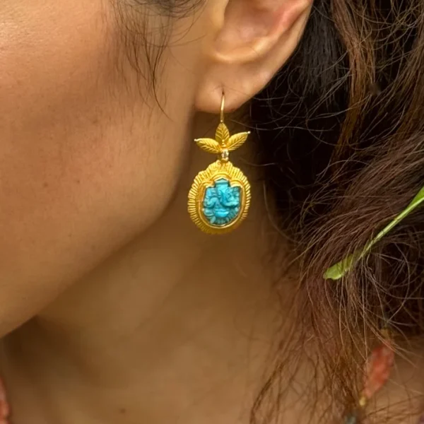 Carolyn Tyler "Etched Flame" Drops for Hook Earrings