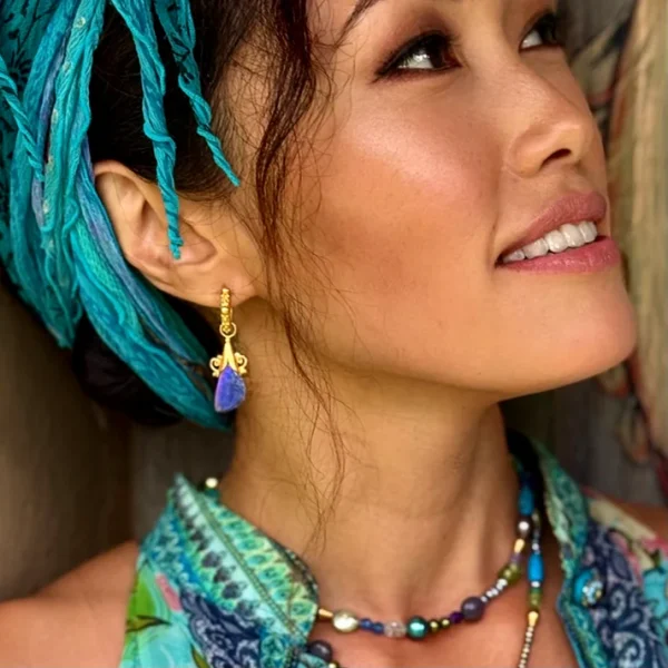 IMG_2107 Carolyn Tyler "Angela" Huggie Hoop Earrings