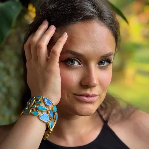 Carolyn Tyler "Caribe Fishnet Bib" Necklace