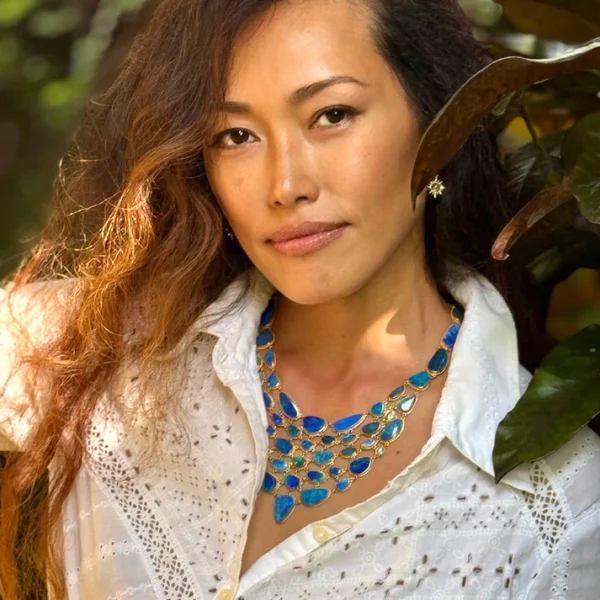 Carolyn Tyler "Caribe Fishnet Bib" Necklace