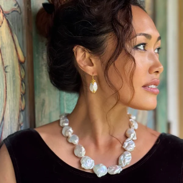 IMG_3387 Carolyn Tyler "Four Leaf" Hook Earrings