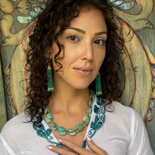 Carolyn Tyler "Neptune Tassel" earrings