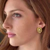 Carolyn Tyler "Ammonita" Button Earrings