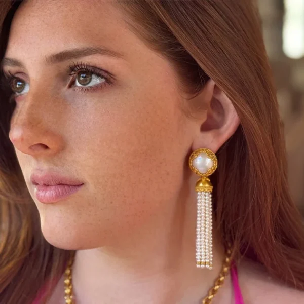 Carolyn Tyler "Westminster" Button Earrings