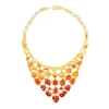 N-8937_47_650 Carolyn Tyler "Flame Fishnet" Bib Necklace