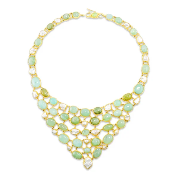 N-9045_31_100 Carolyn Tyler "Florida Fishnet" Bib Necklace
