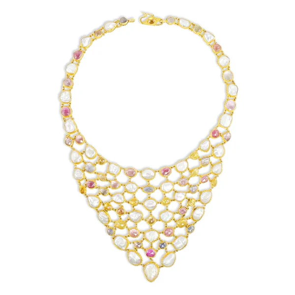 N-9246_39_500 Carolyn Tyler "Liberty Fishnet" Bib Necklace