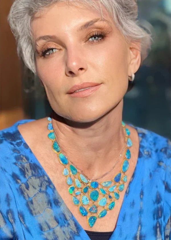 Carolyn Tyler "Caribe Fishnet Bib" Necklace