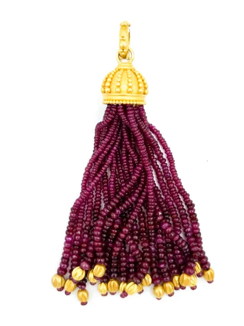 19711DB7-94D6-4D33-AE62-3C48C24C4A1D Carolyn Tyler "Urchin Tassel" Pendant