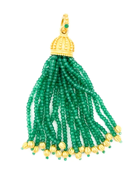1A22AE42-878A-470F-B9AE-D1F0F99A4AC5 Carolyn Tyler "Urchin" Tassel Pendant