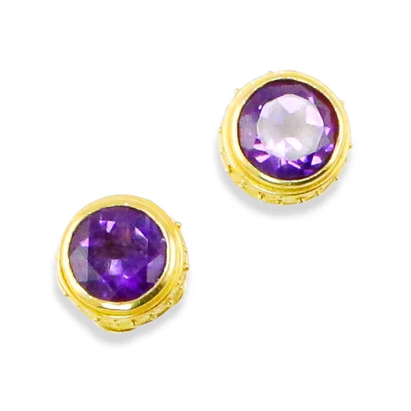 Carolyn Tyler "Pill Box Spiral" Stud Earrings